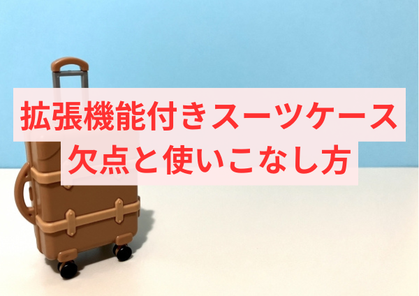 拡張機能付きスーツケースの欠点と使いこなし方