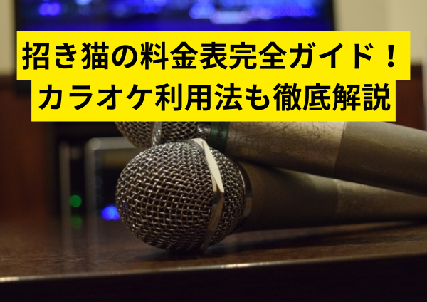 招き猫の料金表完全ガイド！カラオケ利用法も徹底解説
